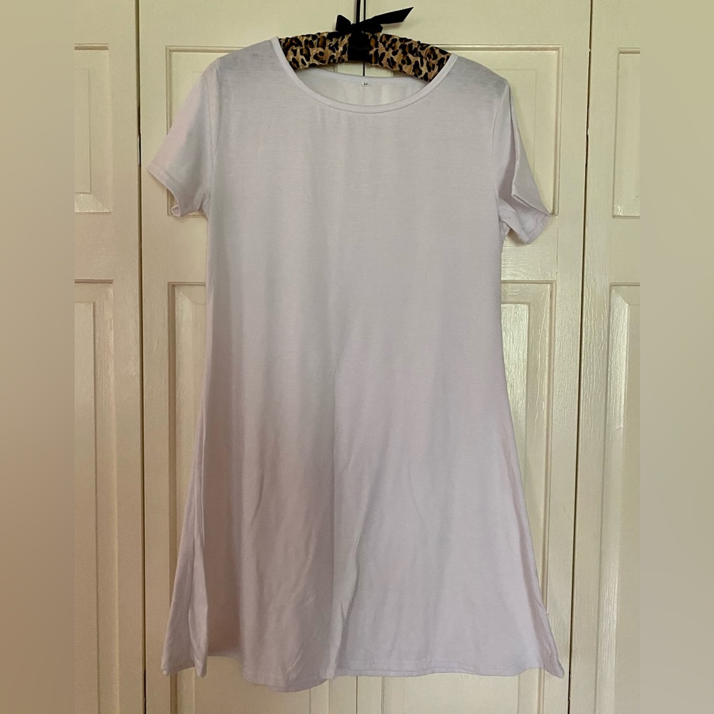White T-shirt Dress